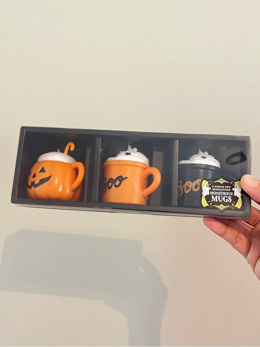New Target Bullseye Playground Halloween Miniature Mugs Set of 3